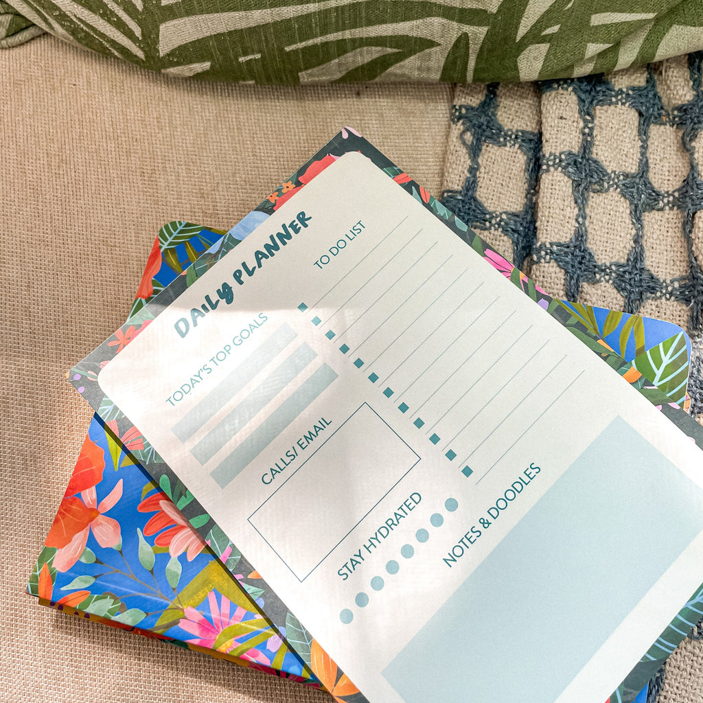 Artistic Floral Planner Pad for Productive Days