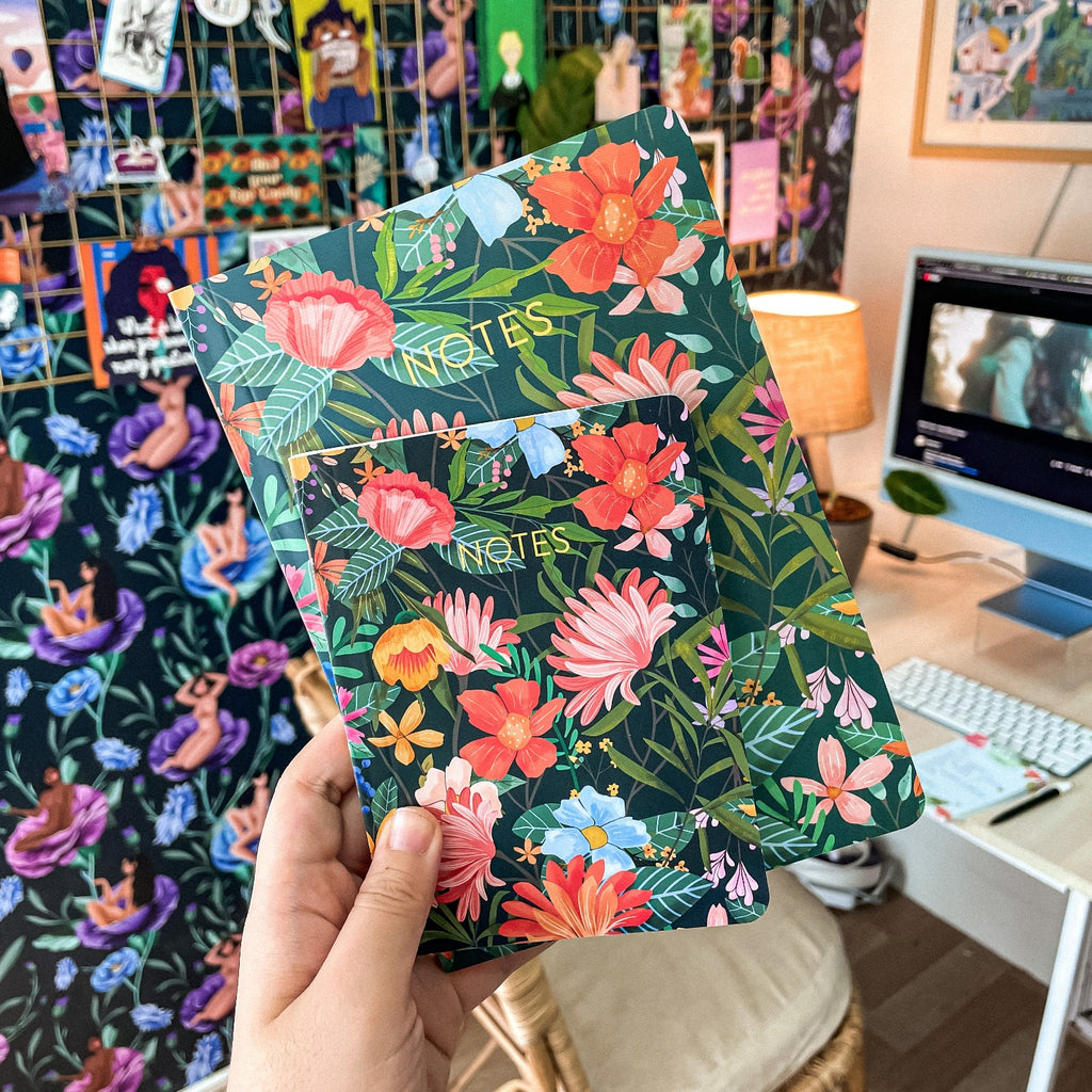 Floral Pocket Notebook - Perfect for Garden Notes On the Go