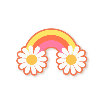 Daisy Rainbow Arch Sticker