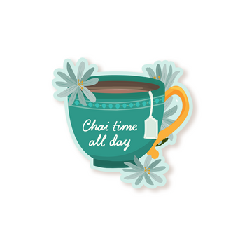 Chai Time All Day Sticker