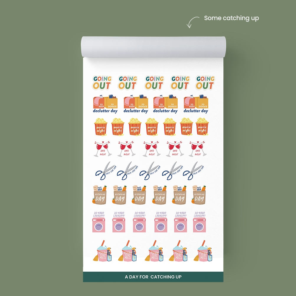 Cleaning and Catching-Up Stickers – Streamline Cleaning and Task Lists