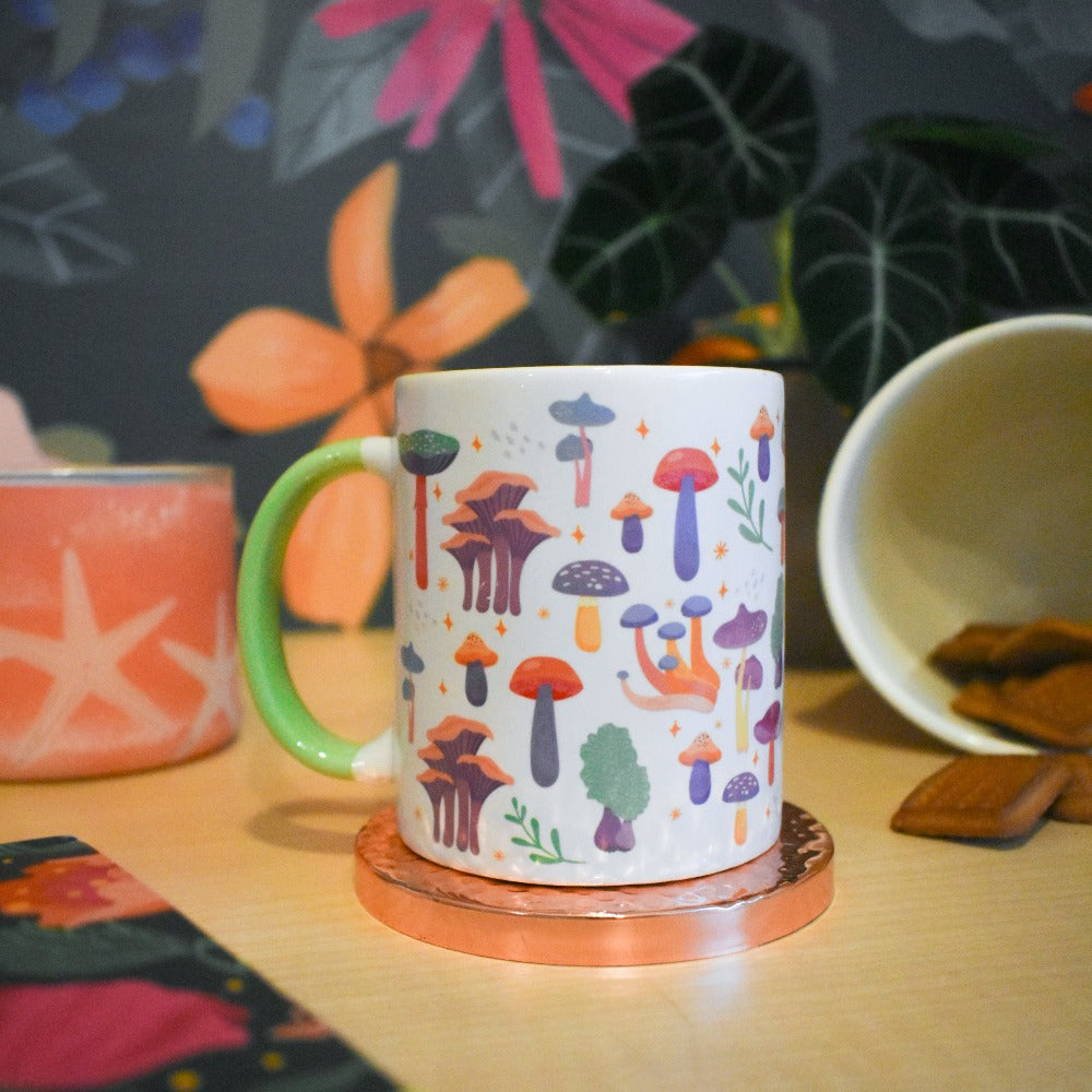Ceramic Chai Mug - Unique Illustration for Tea Enthusiasts