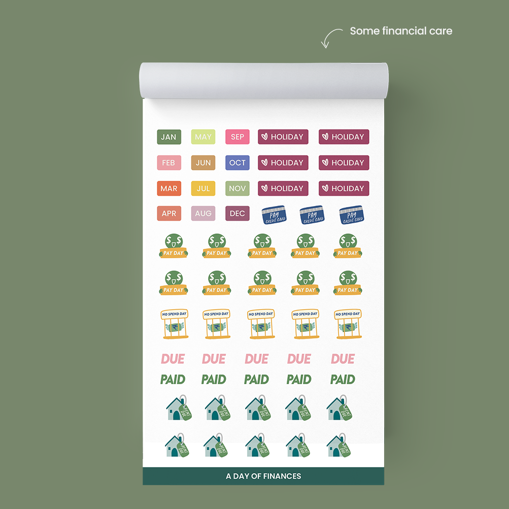Financial Planning Stickers – Manage Your Finances and Budget Effectively