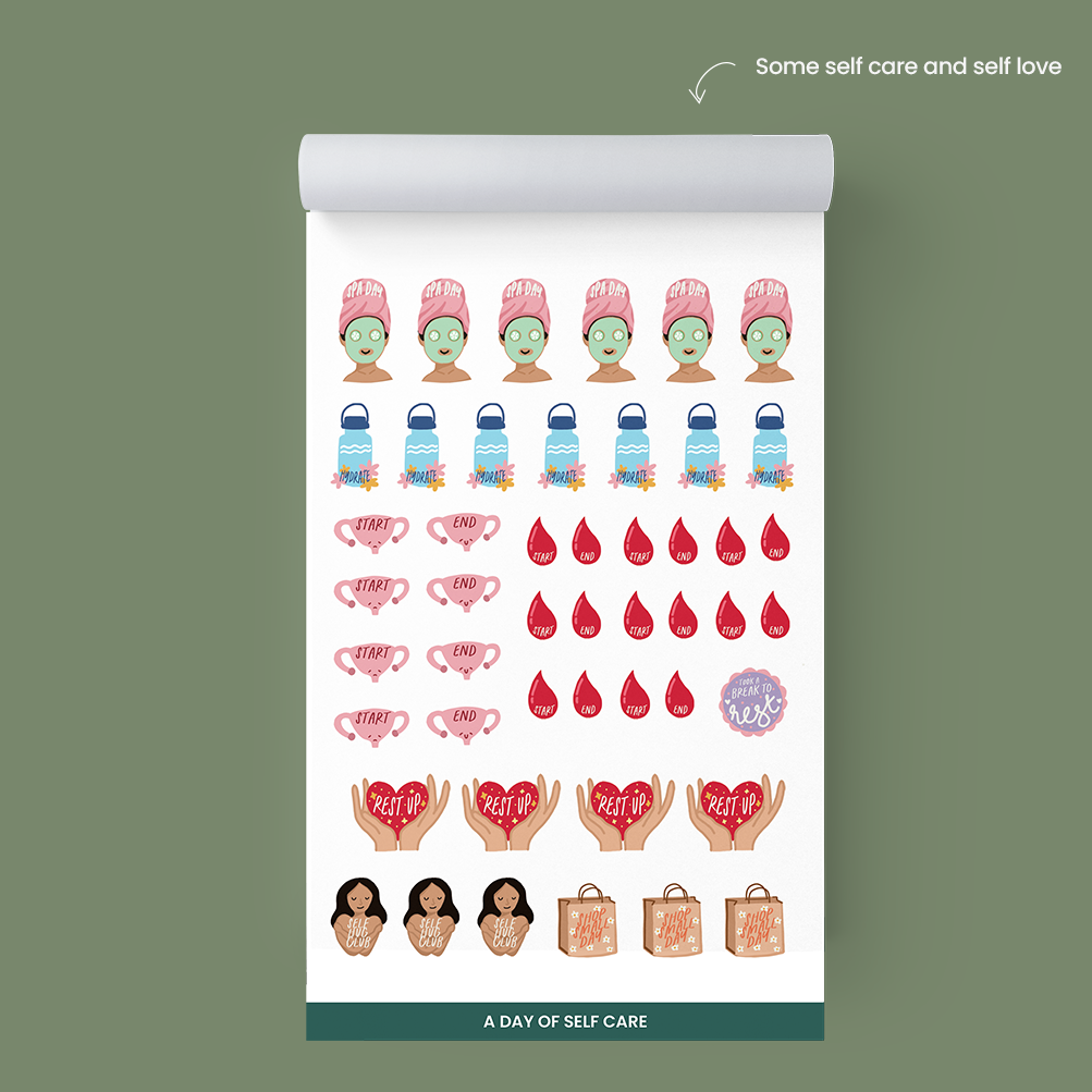 Self-Care Planning Stickers – Enhance Self-Care and Wellness in Your Planner