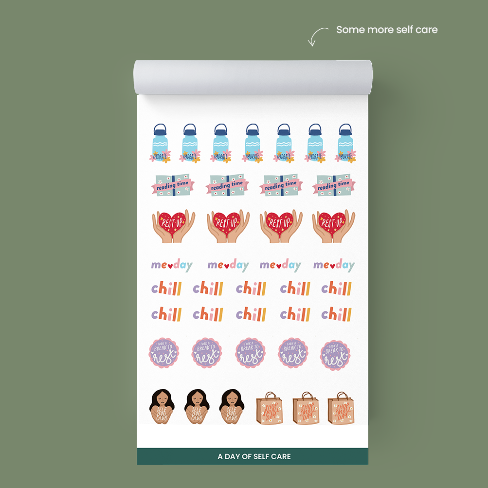 Self-love Planning Stickers – Enhance Self-love and Wellness in Your Planner