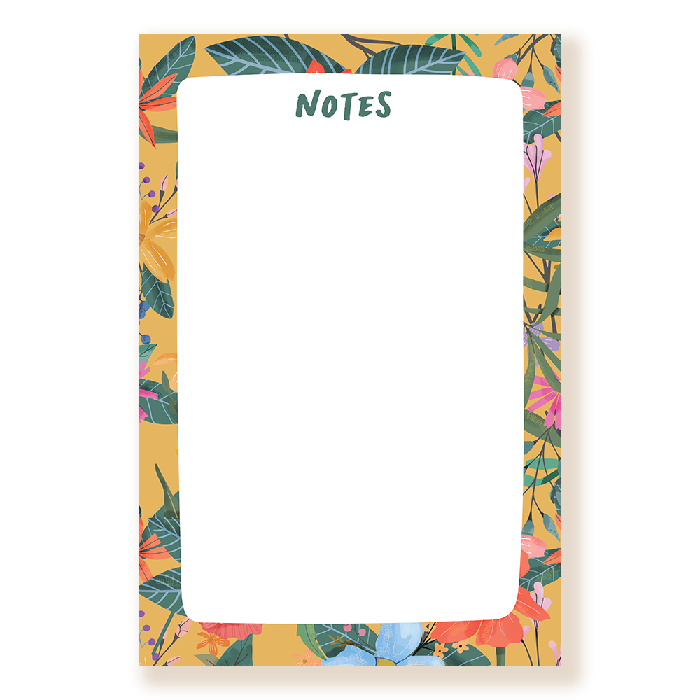 Illustrated Wildlife Theme Notepad for Nature Lovers