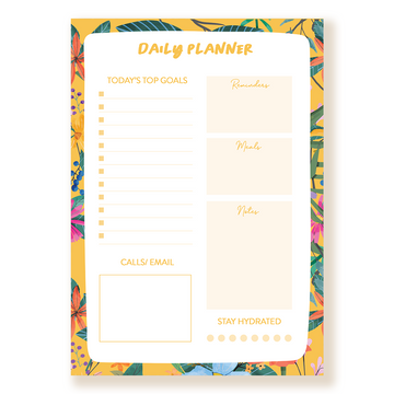 Elegant Floral To-Do List Notepad - Prioritize Tasks