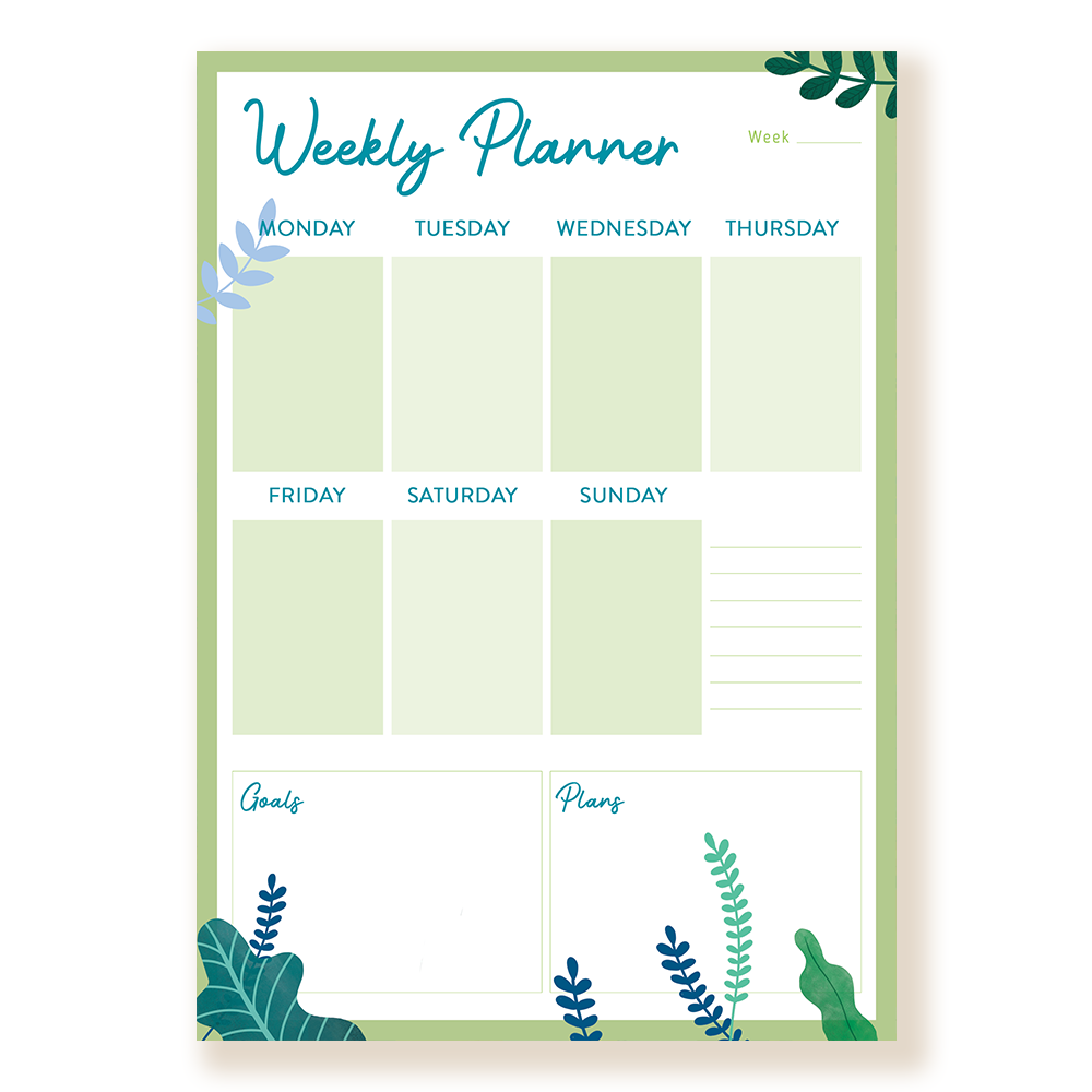 Flower Theme weekly Planner - Calls and To-Dos