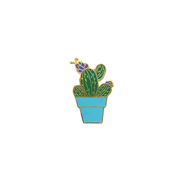 Cactus Lapel Pin - Stylish Enamel Desert Accessory