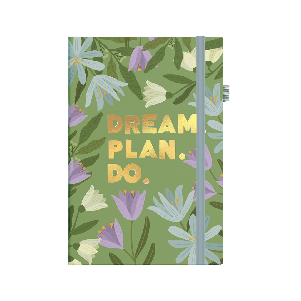 Dream.Plan.Do Floral Planner - Front Cover Design