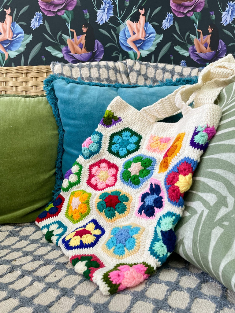 Seasonal Crochet Tote Bag - Spring Fashion Accessory