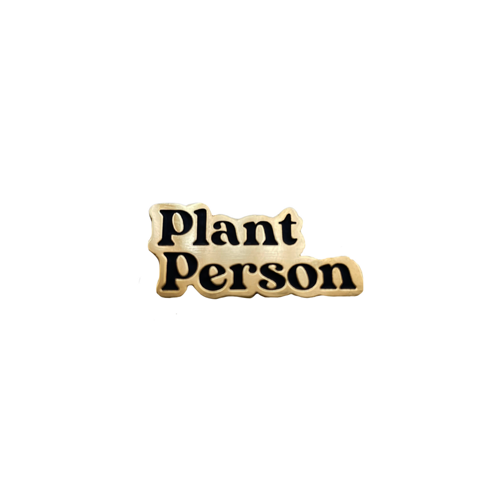 Plant Person Lapel Pin - Enamel Badge for Green Thumbs