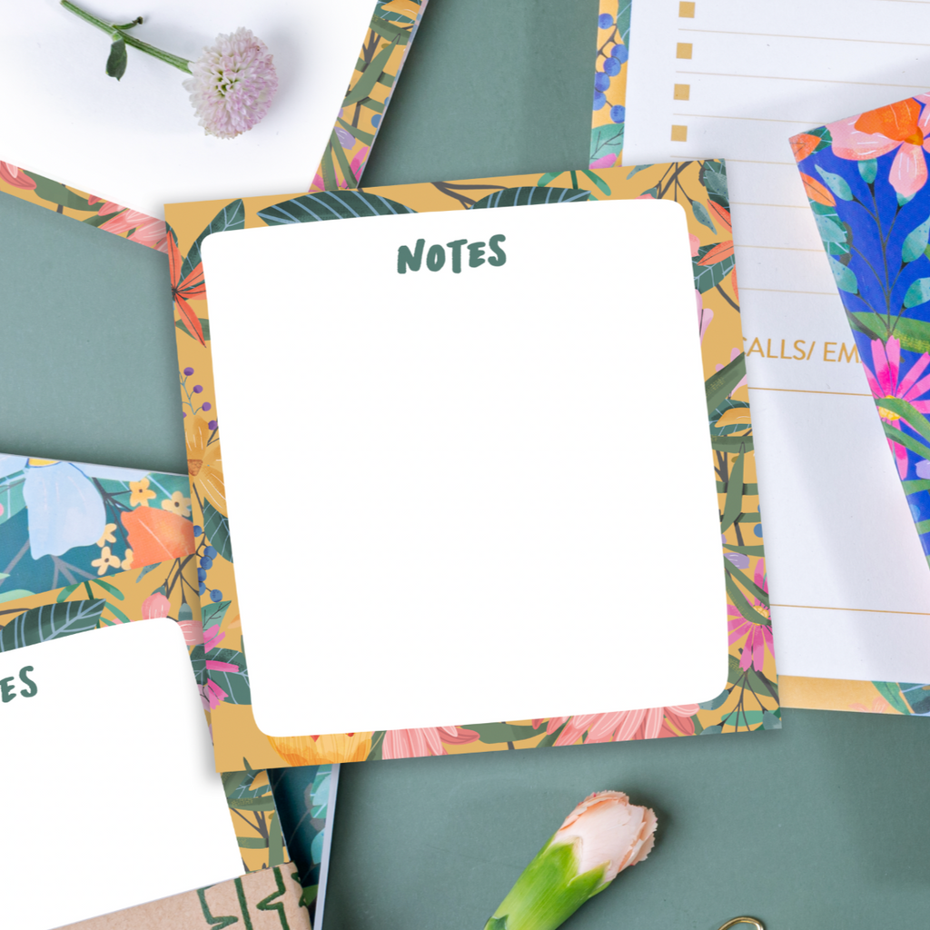 Artistic Floral Notebook for Creative Scribbles