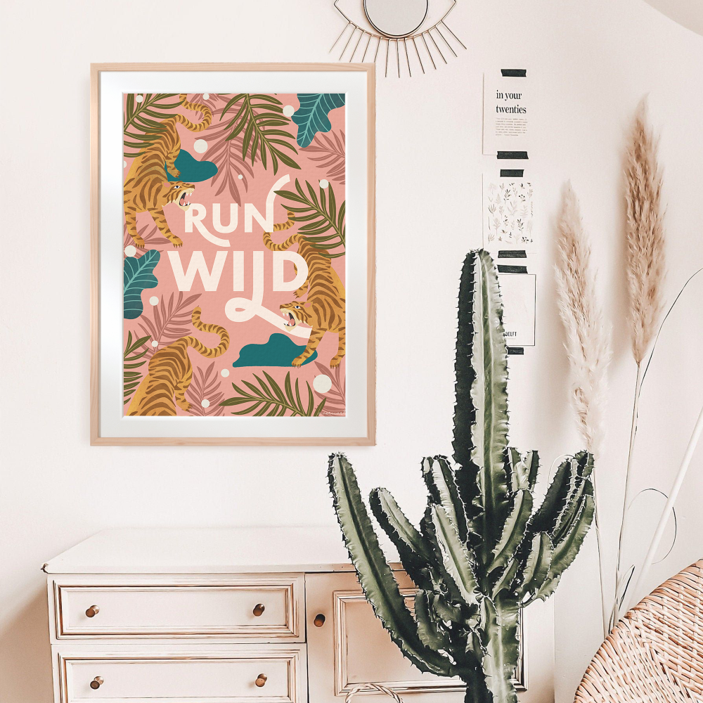 Tiger in the Wild - Striking Nature-Inspired Wall Art