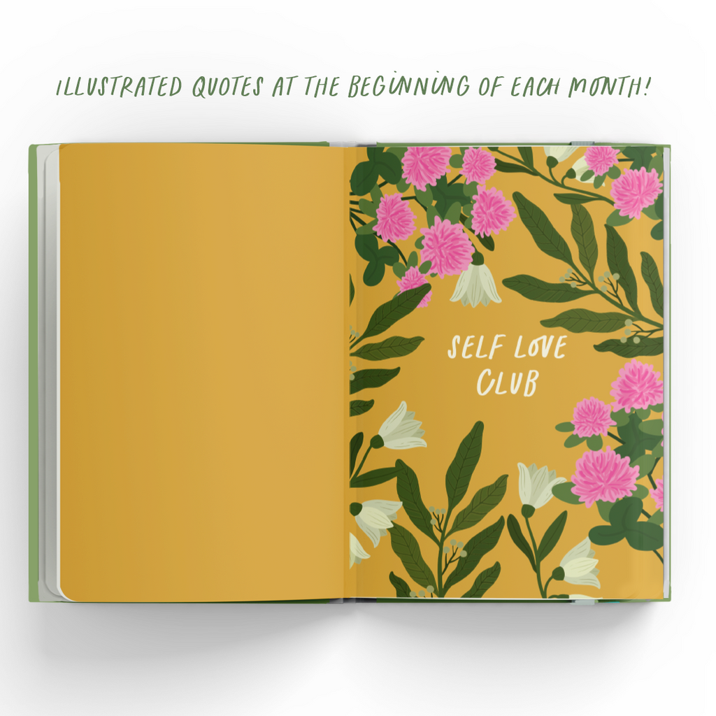 Empowerment Planner with Floral Design - Undated