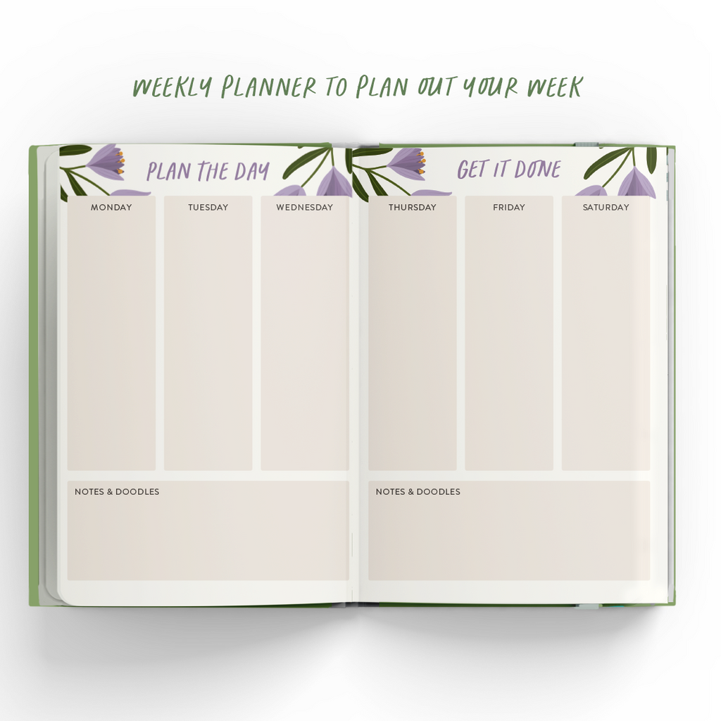 Dream.Plan.Do Floral Planner - Undated Organizational Tool